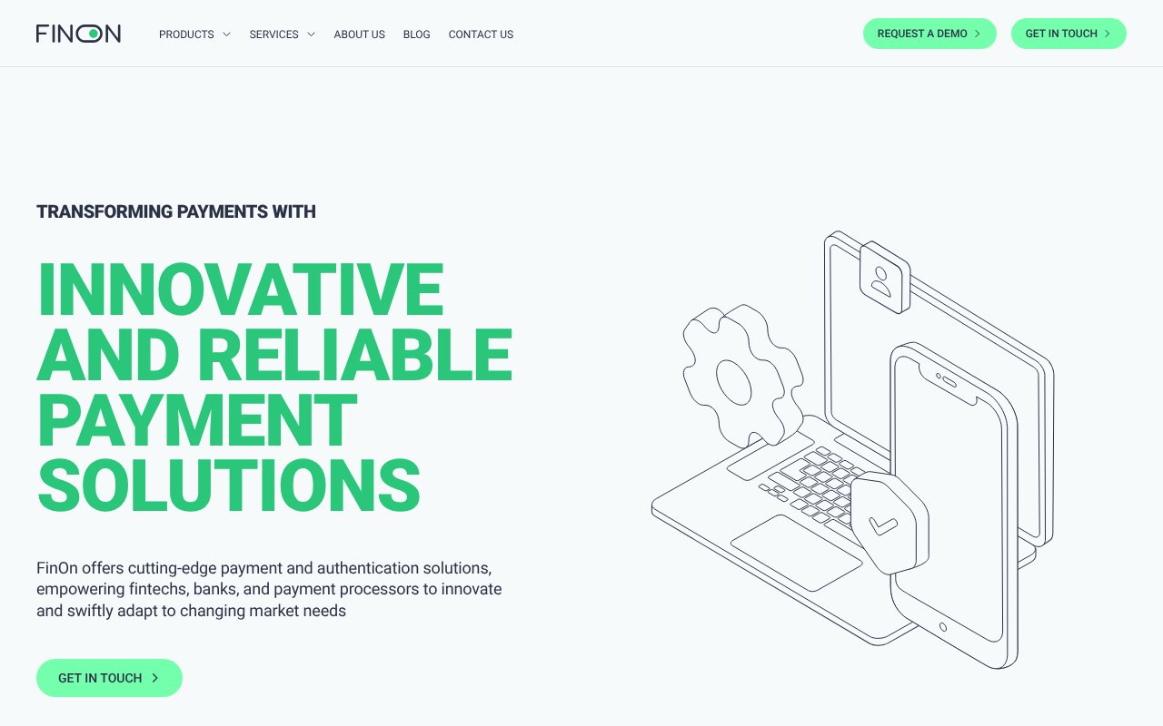 Screenshot of finon.tech