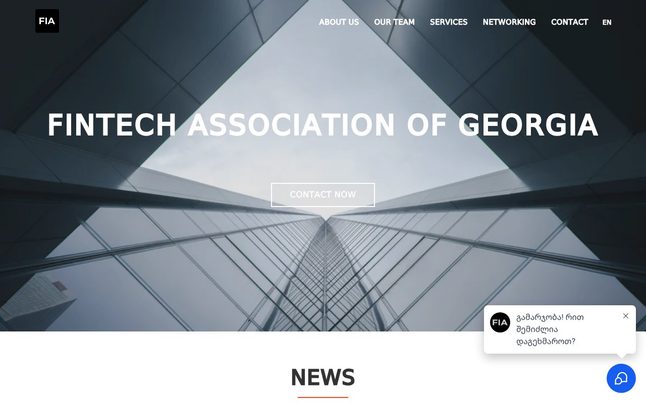 Screenshot of fintechs.ge