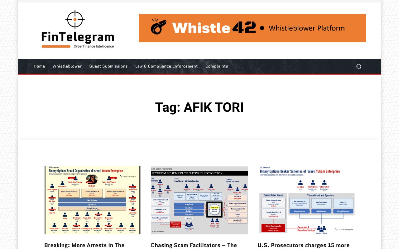 Screenshot of fintelegram.com