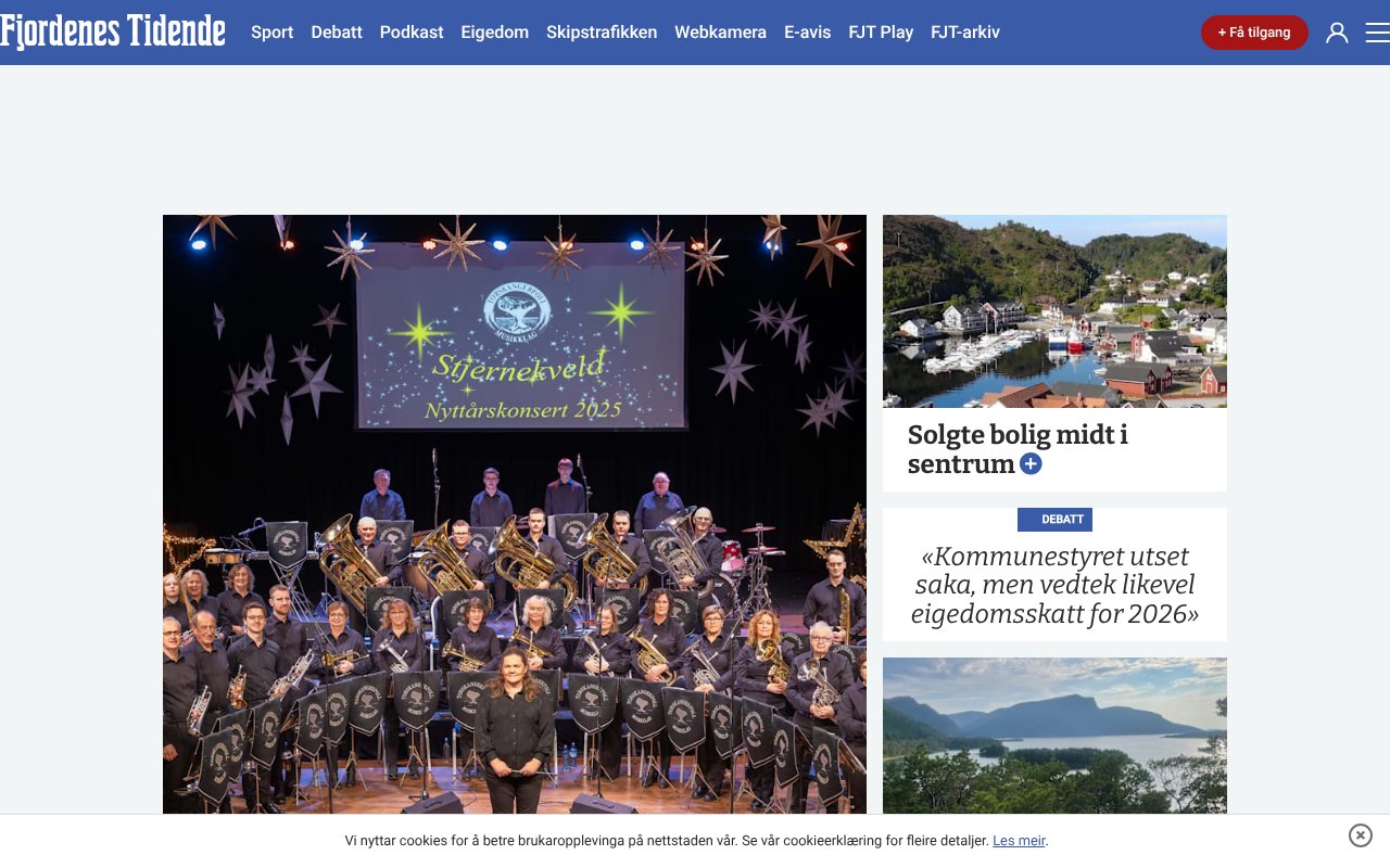 Screenshot of fjt.no