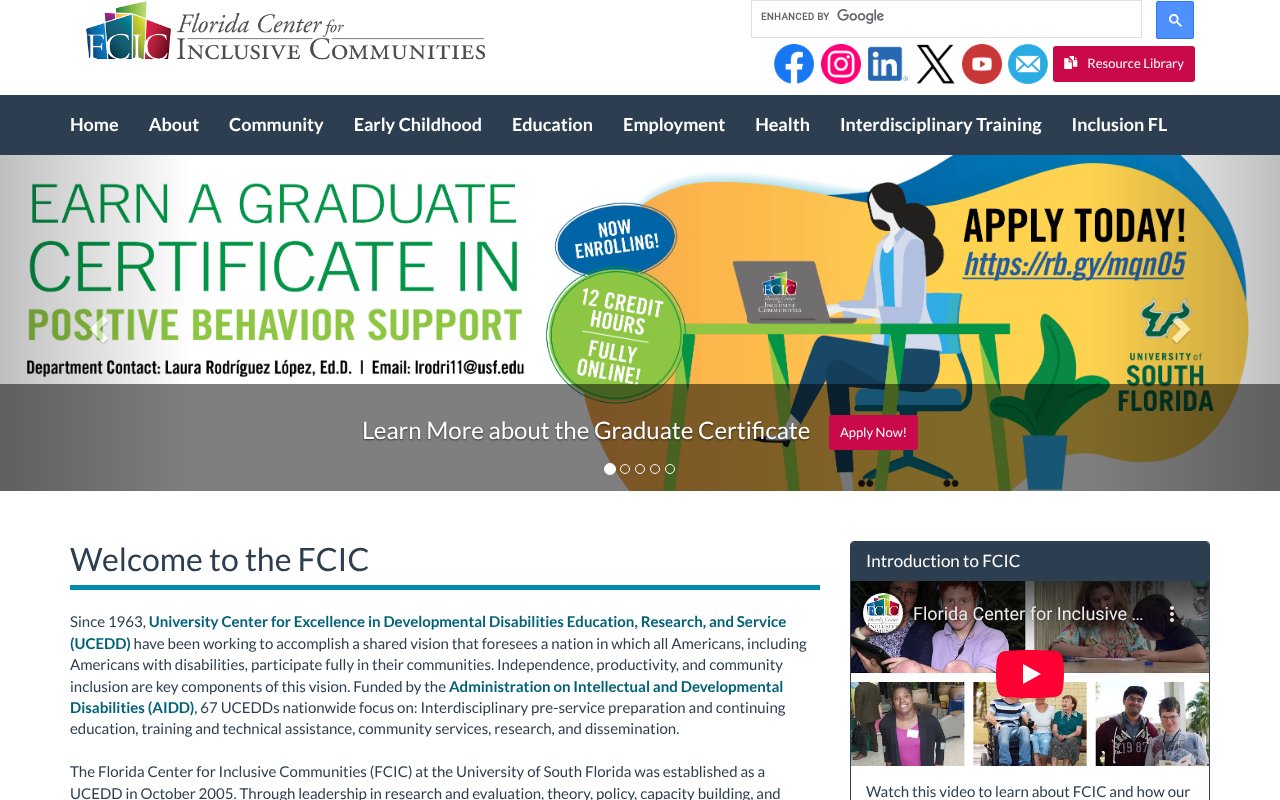 Screenshot of flfcic.org