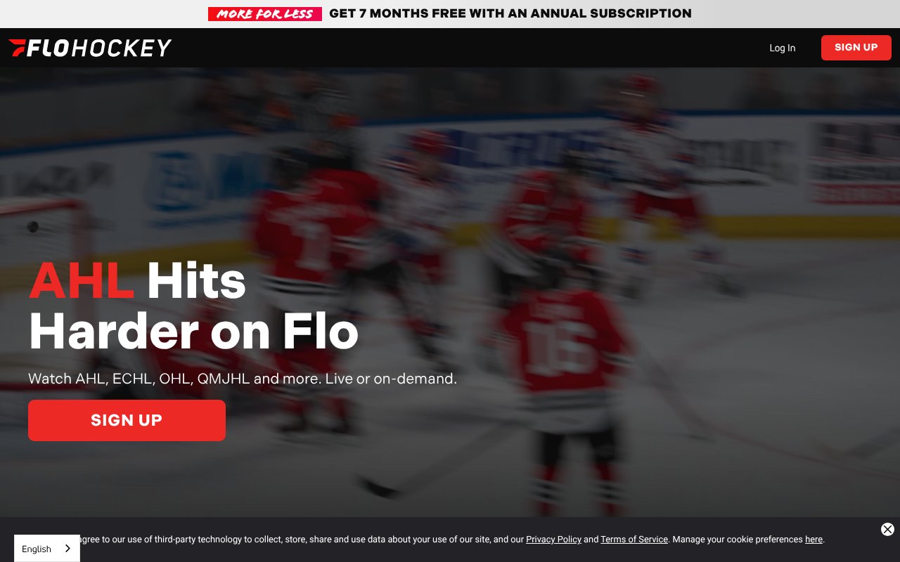 Screenshot of flosports.link