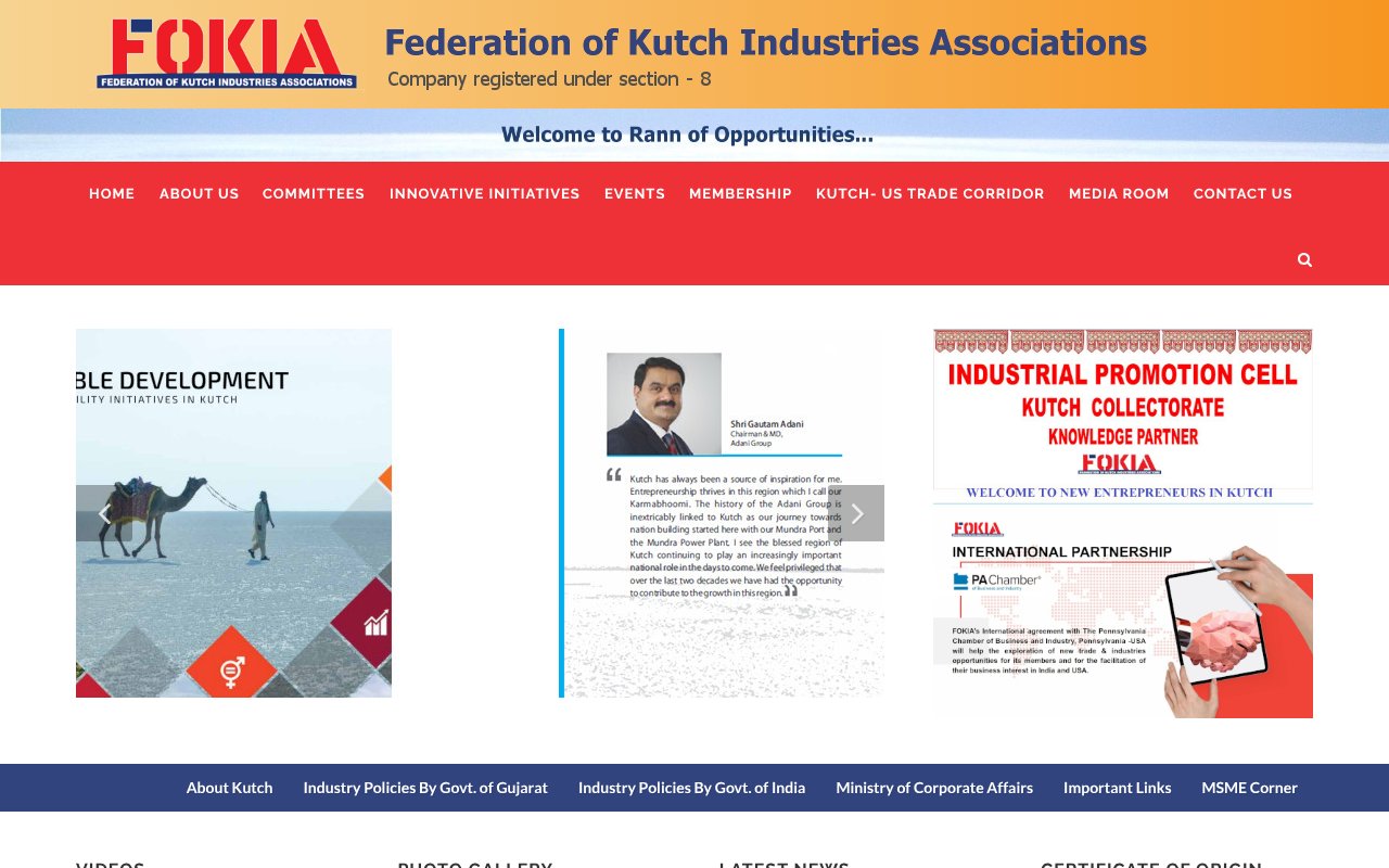 Screenshot of fokia.org