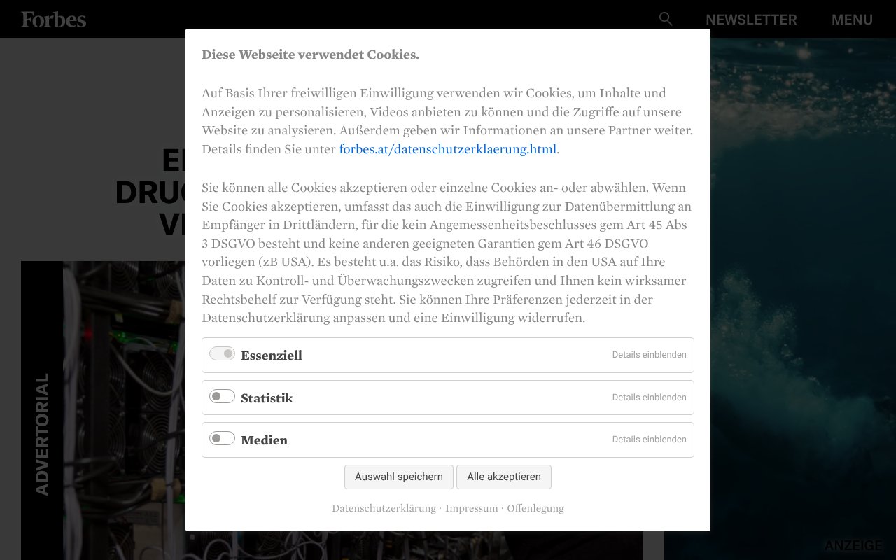 Screenshot of forbes.at