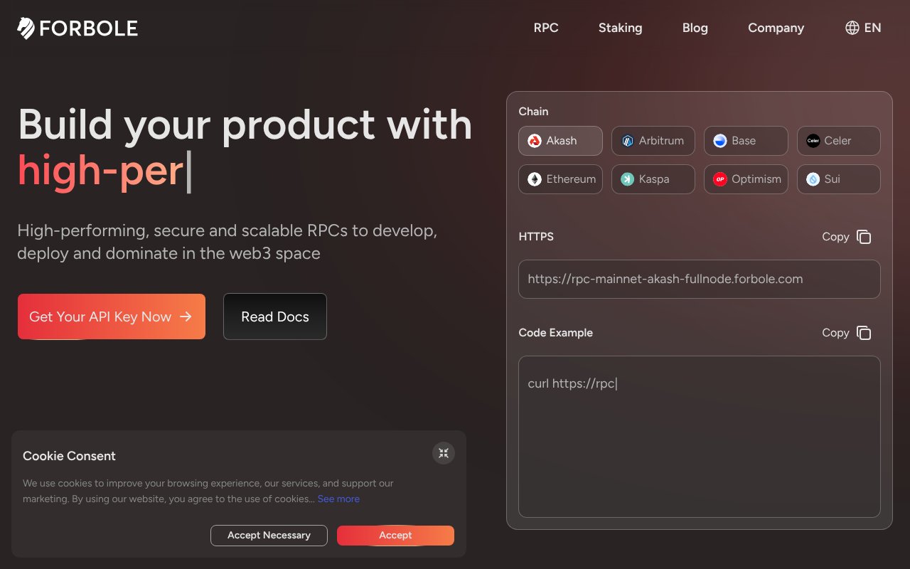 Screenshot of forbole.com