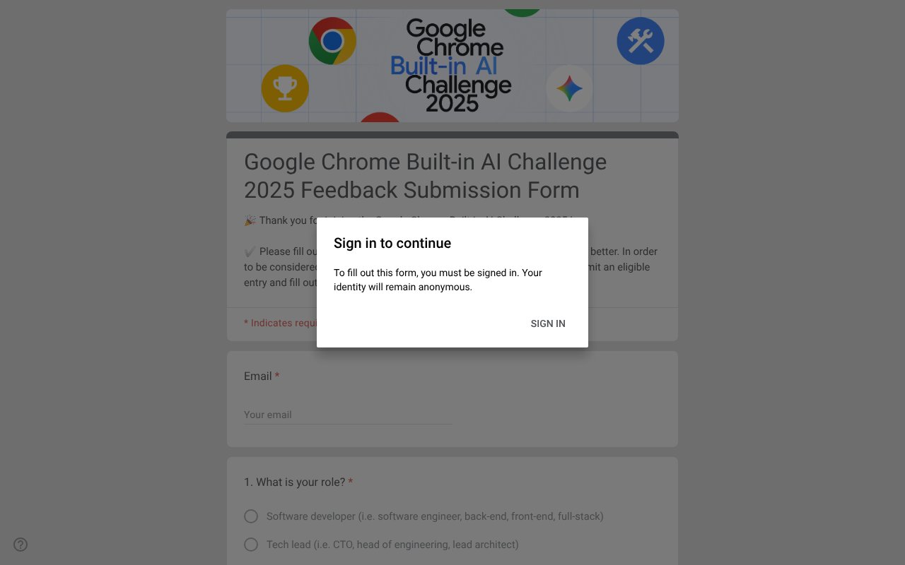 Screenshot of forms.gle