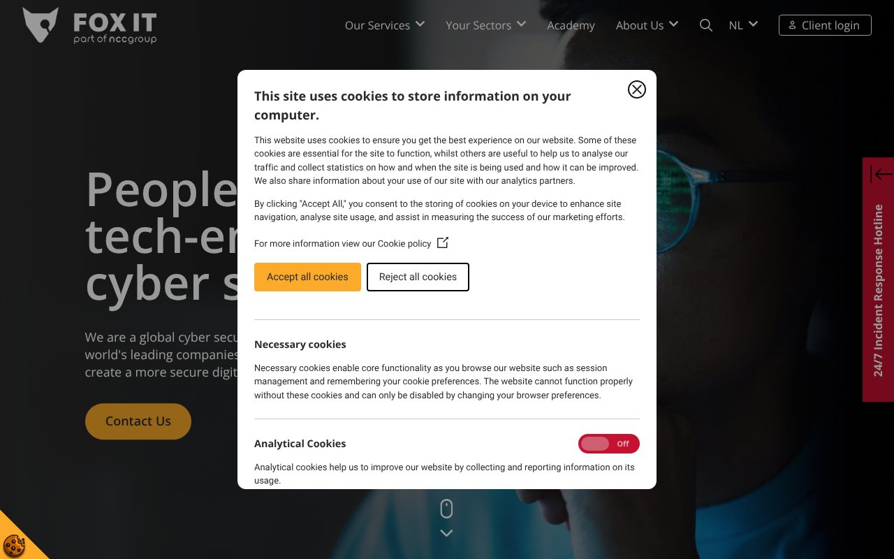 Screenshot of fox-it.com