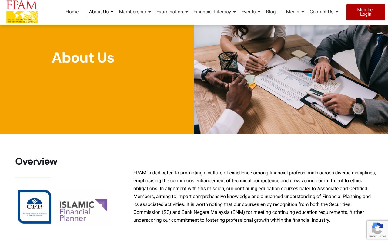 Screenshot of fpam.org.my