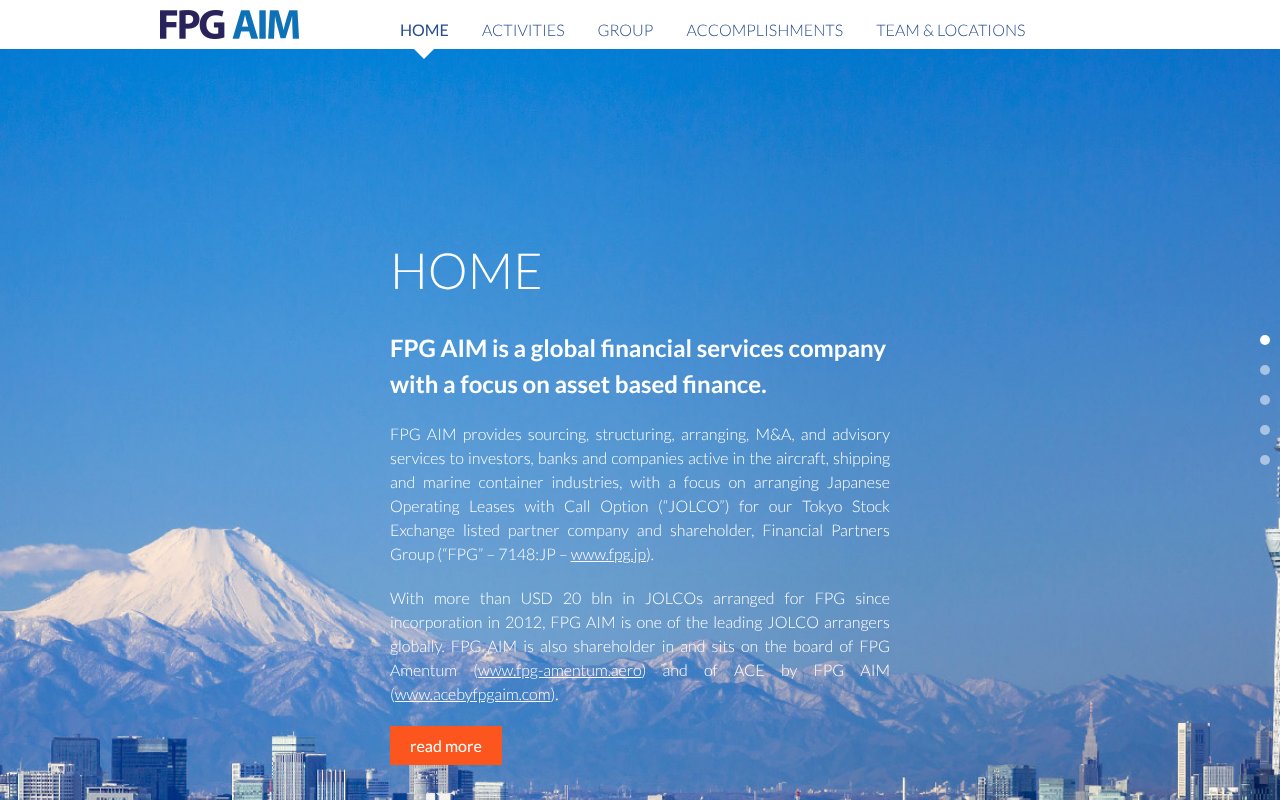 Screenshot of fpg-aim.com