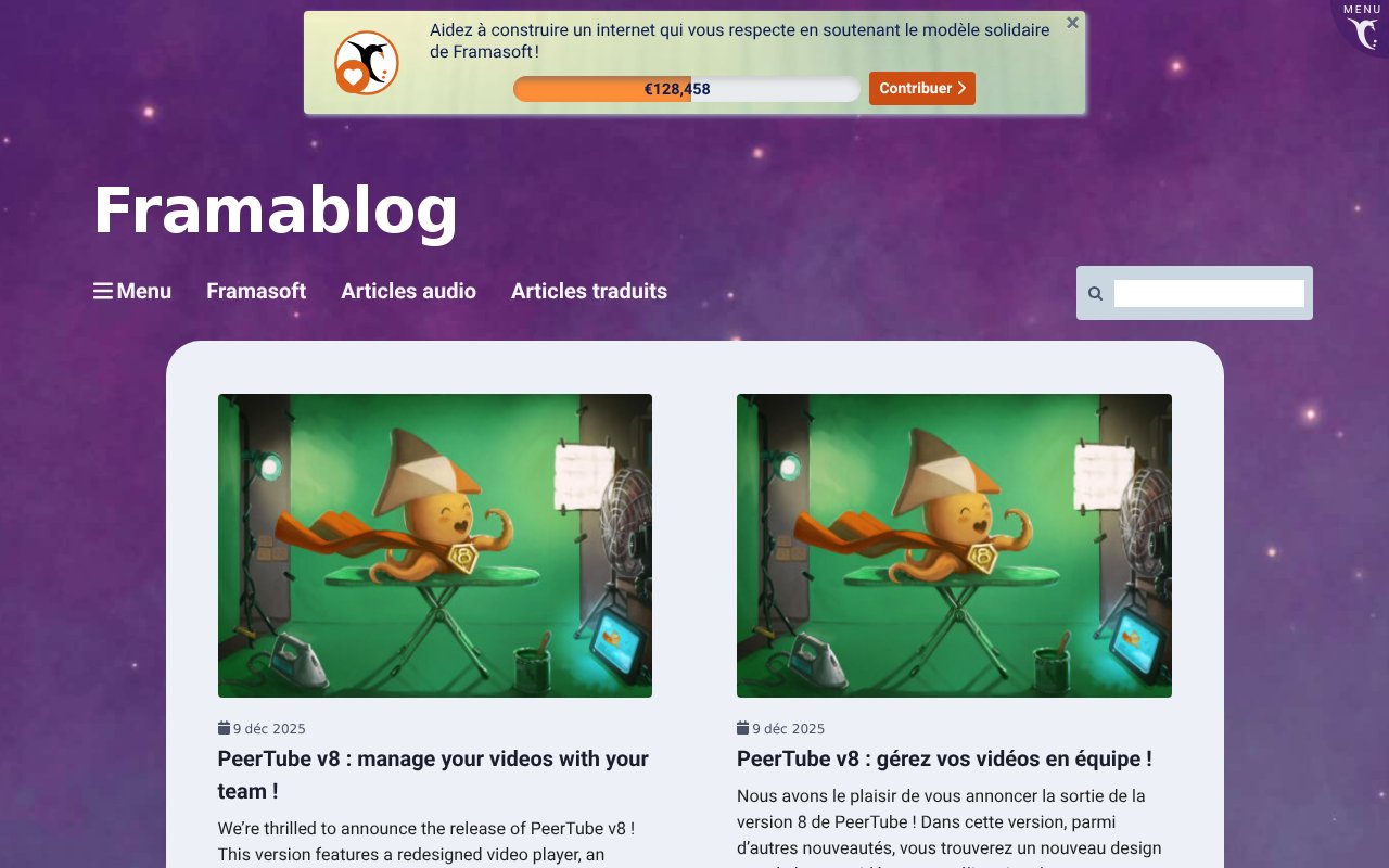 Screenshot of framablog.org