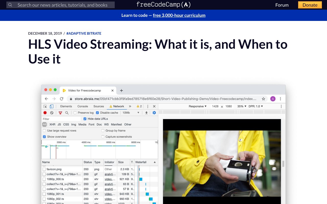 Screenshot of freecodecamp.org