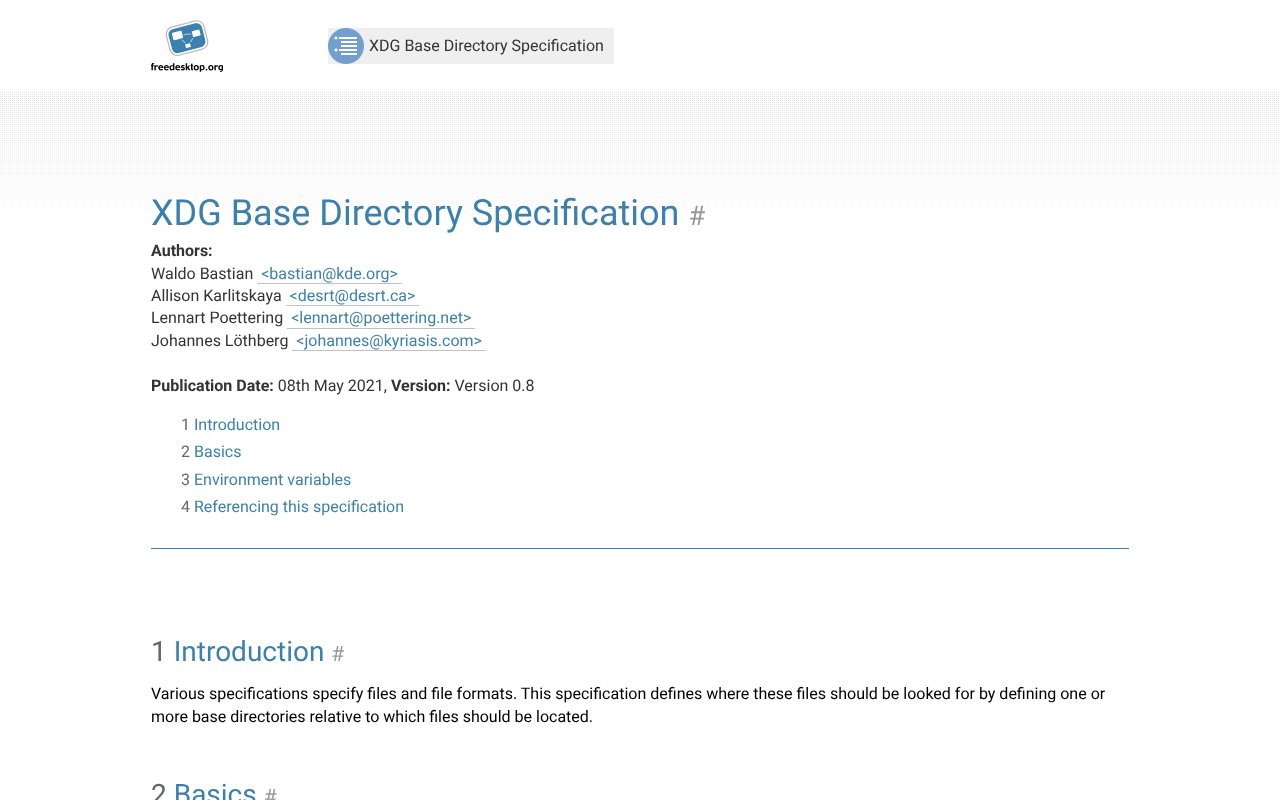 Screenshot of freedesktop.org