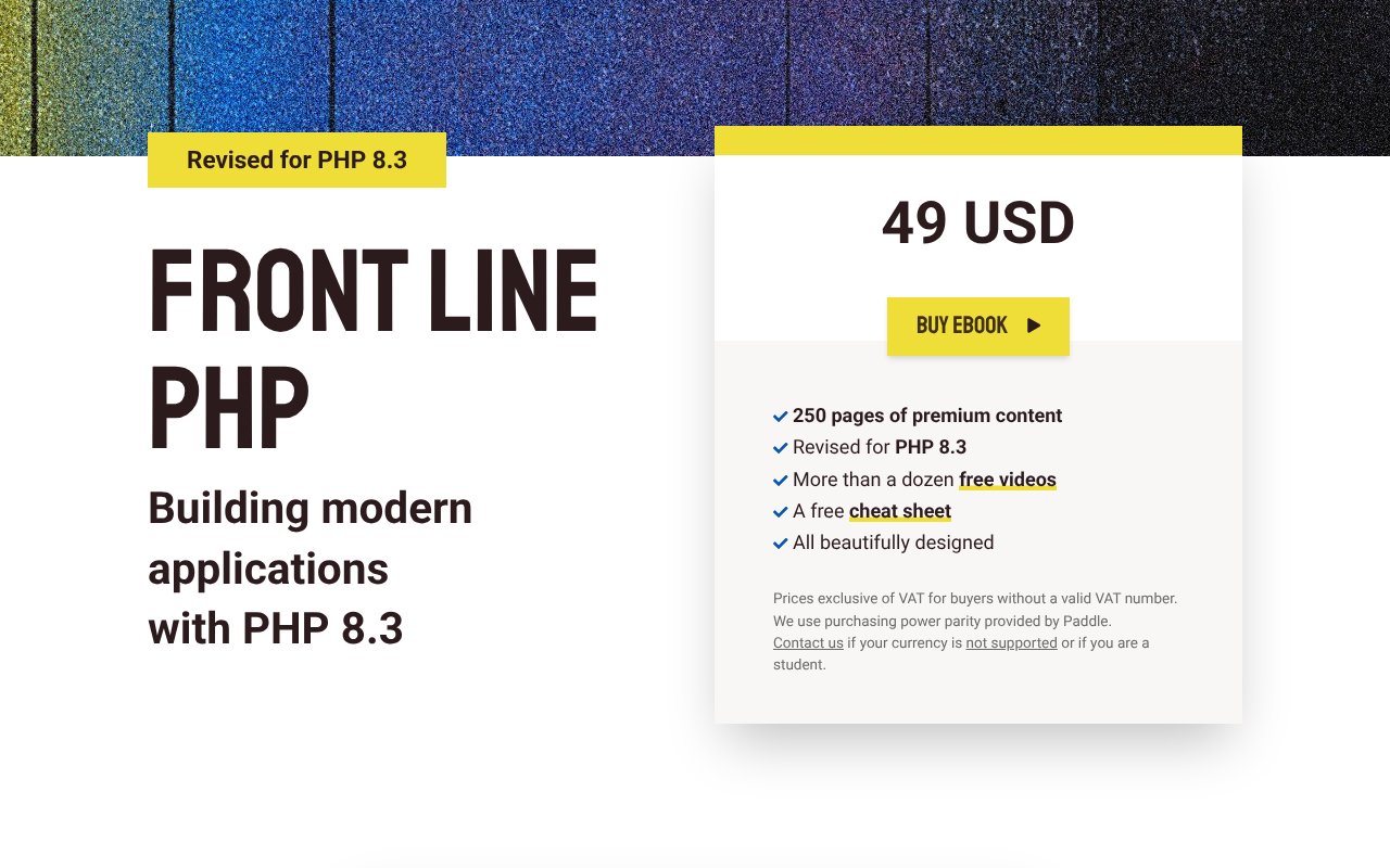 Screenshot of front-line-php.com