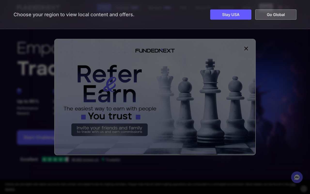 Screenshot of fundednext.com