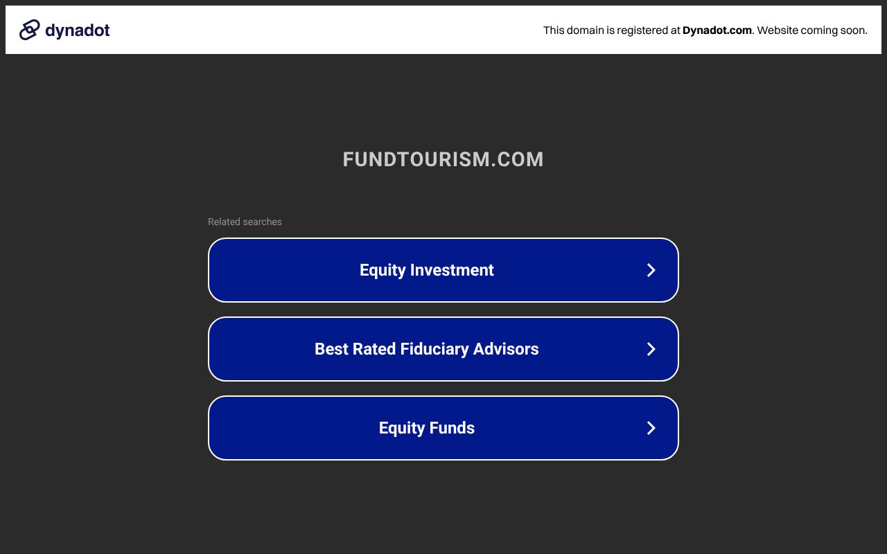 Screenshot of fundtourism.com