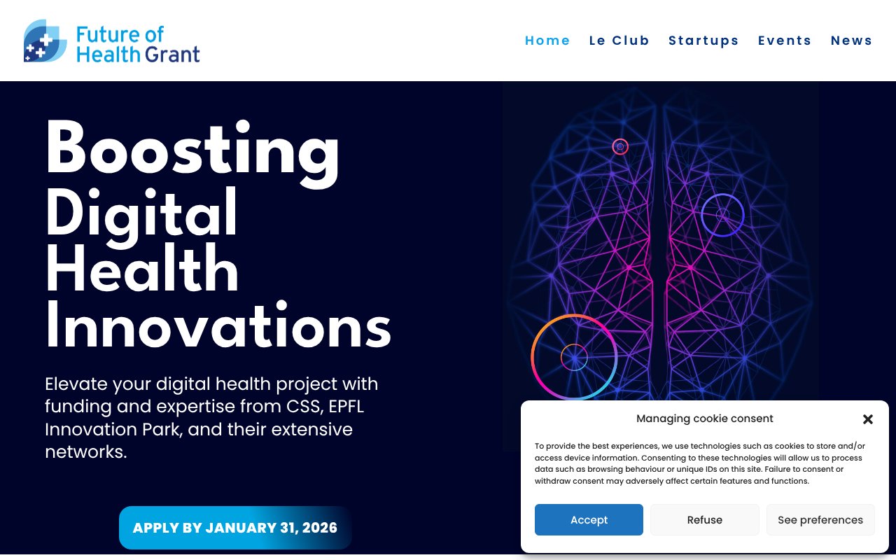 Screenshot of future-of-health.org