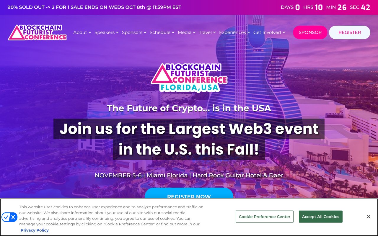 Screenshot of futuristconference.com