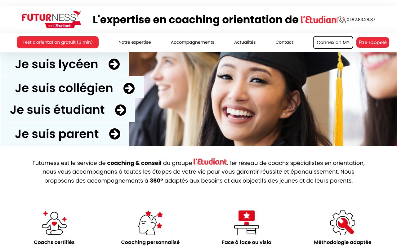 Screenshot of futurness.com