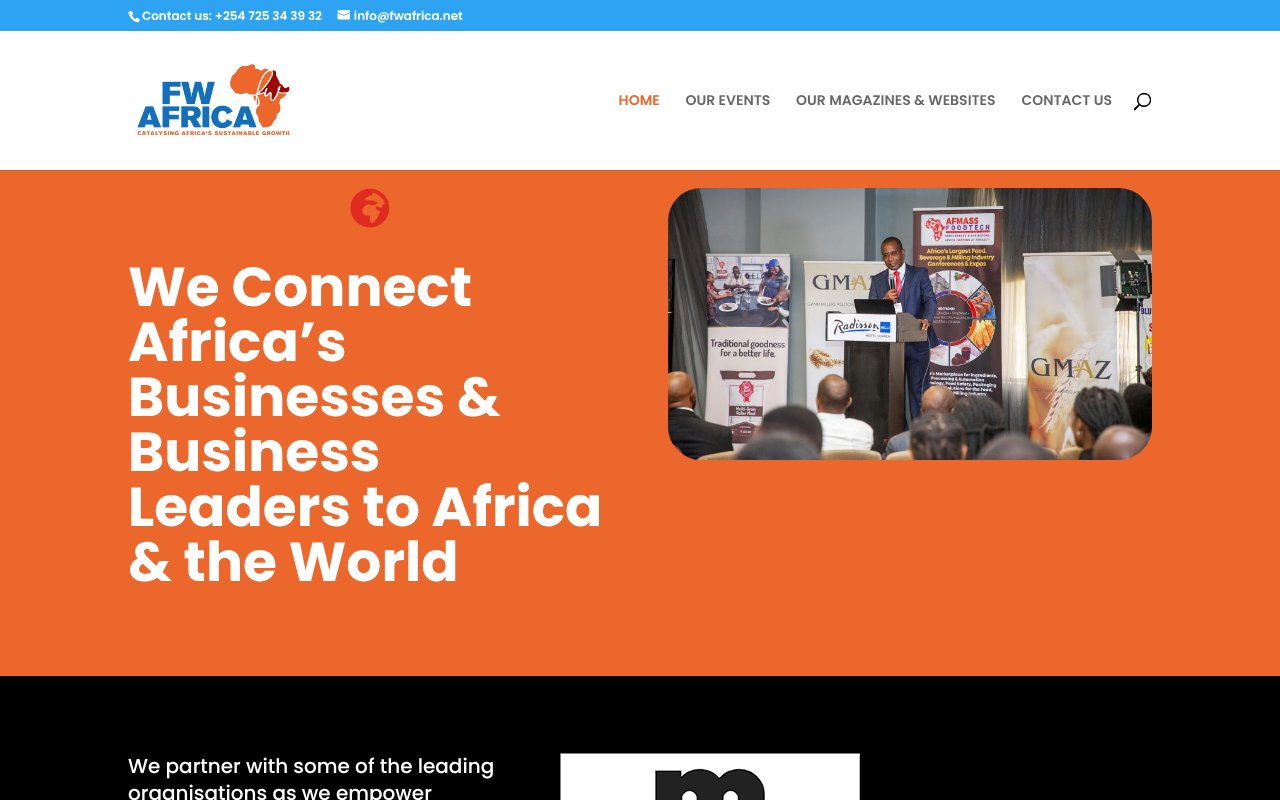 Screenshot of fwafrica.net