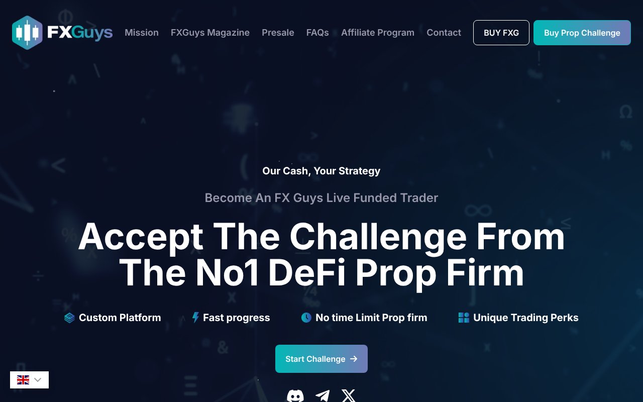 Screenshot of fxguys.io