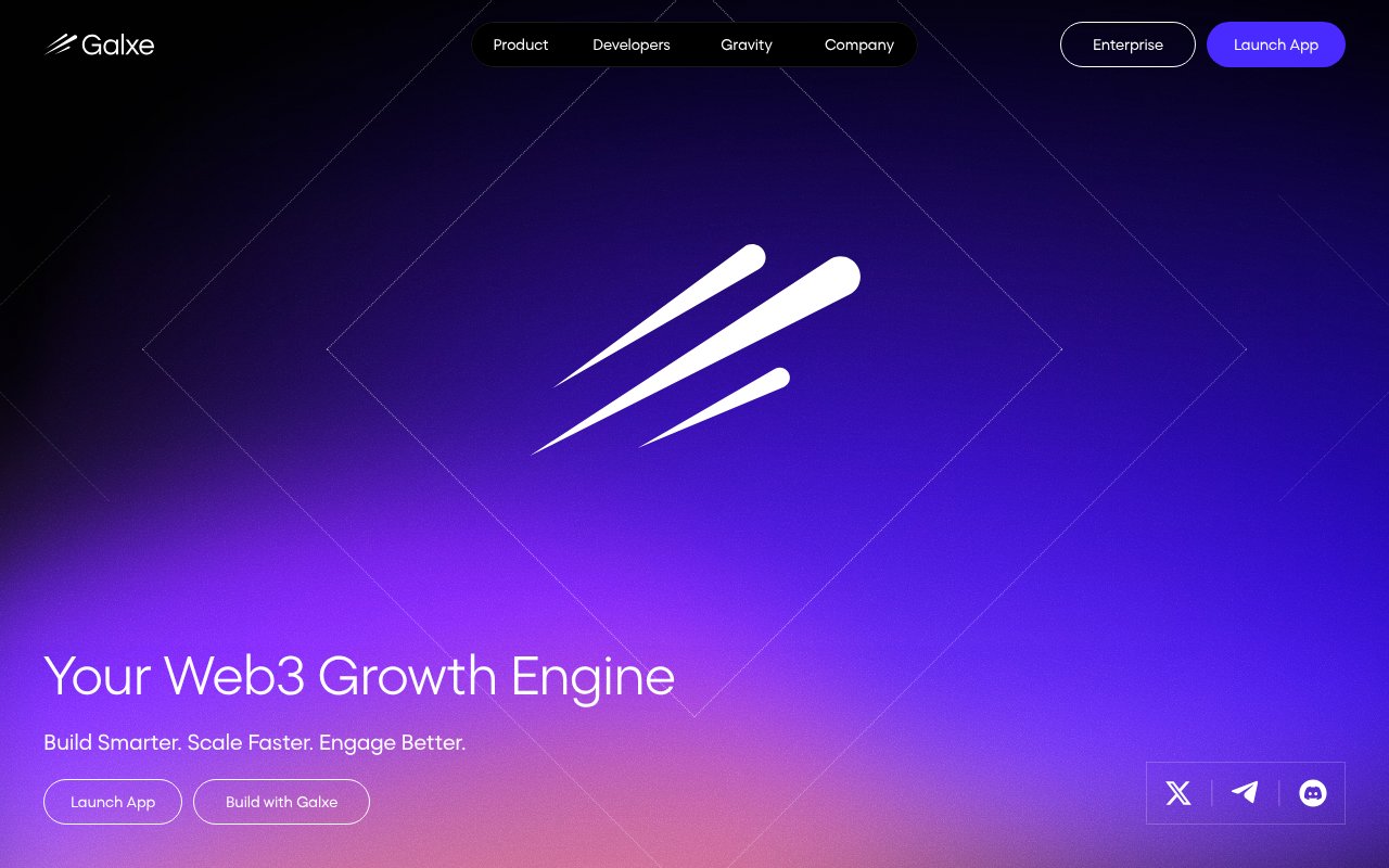 Screenshot of galxe.com