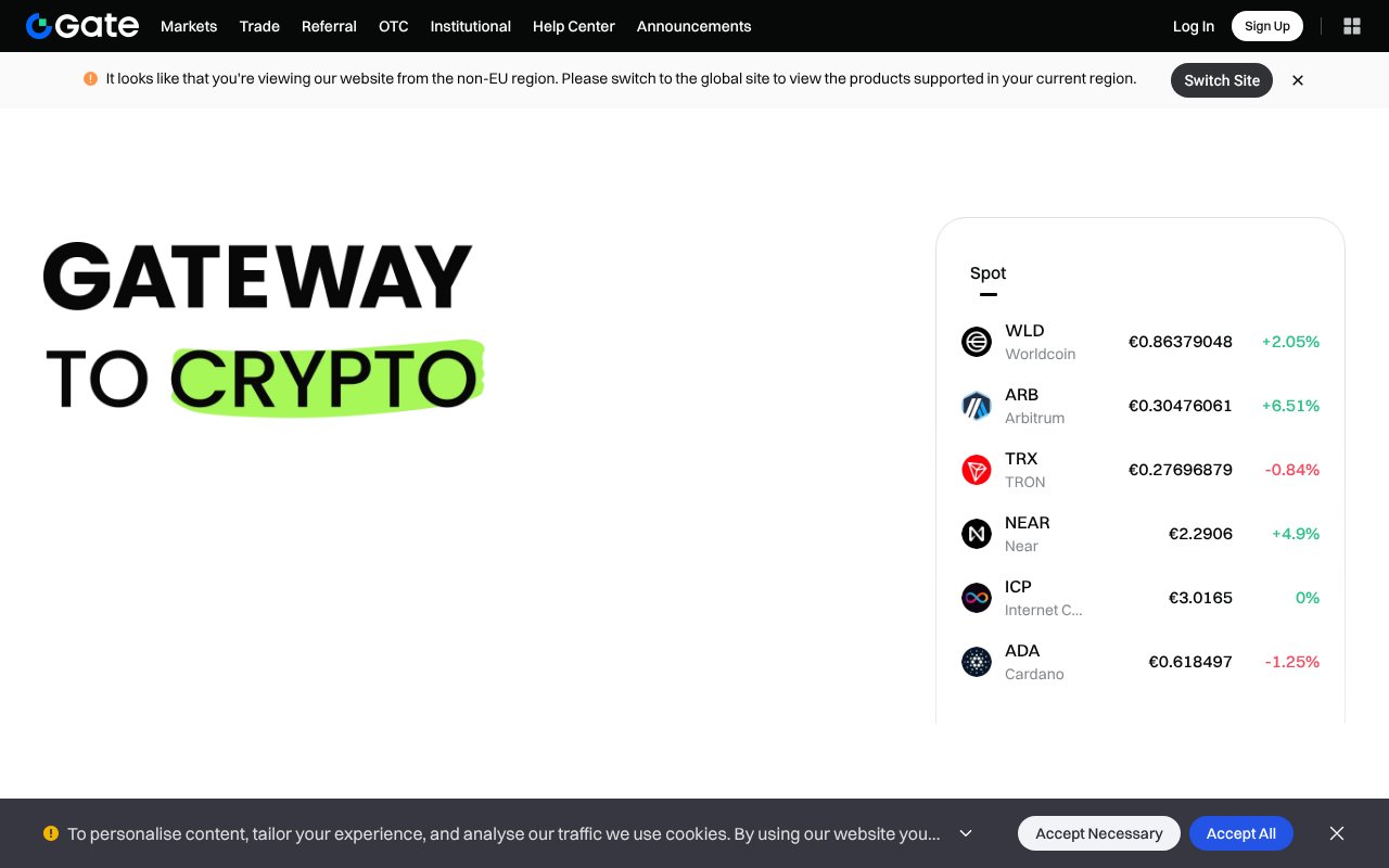 Screenshot of gate.mt