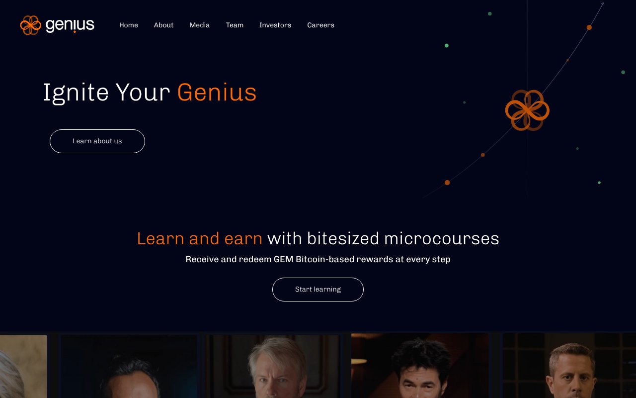 Screenshot of geniusgroup.net