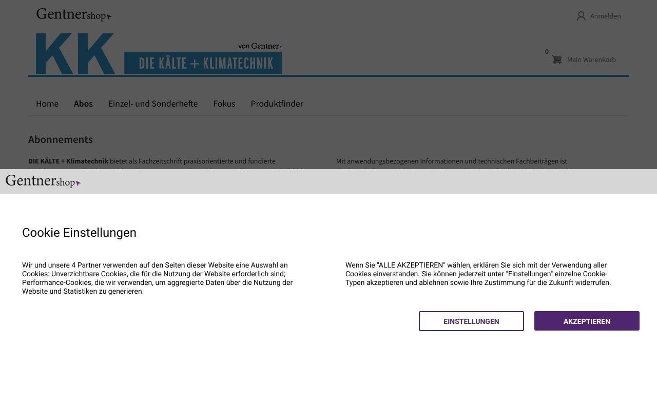 Screenshot of gentnershop.de