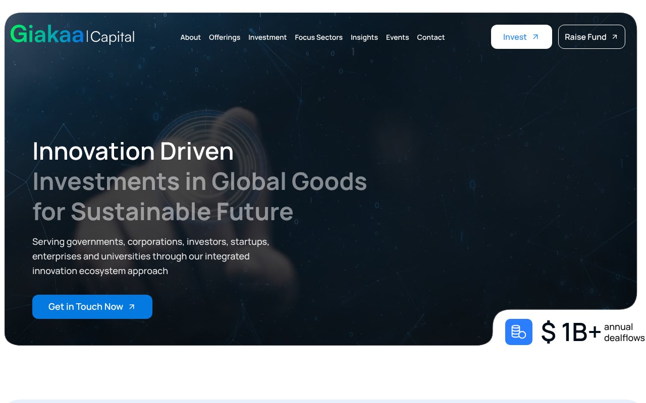 Screenshot of giakaacapital.com