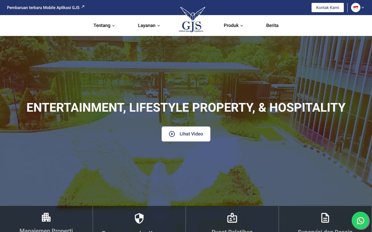 Screenshot of gjs.co.id