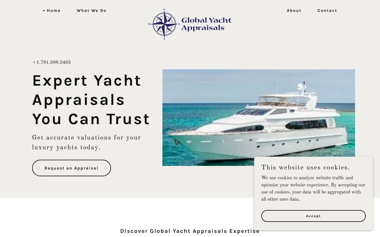 Screenshot of globalyachtappraisals.com