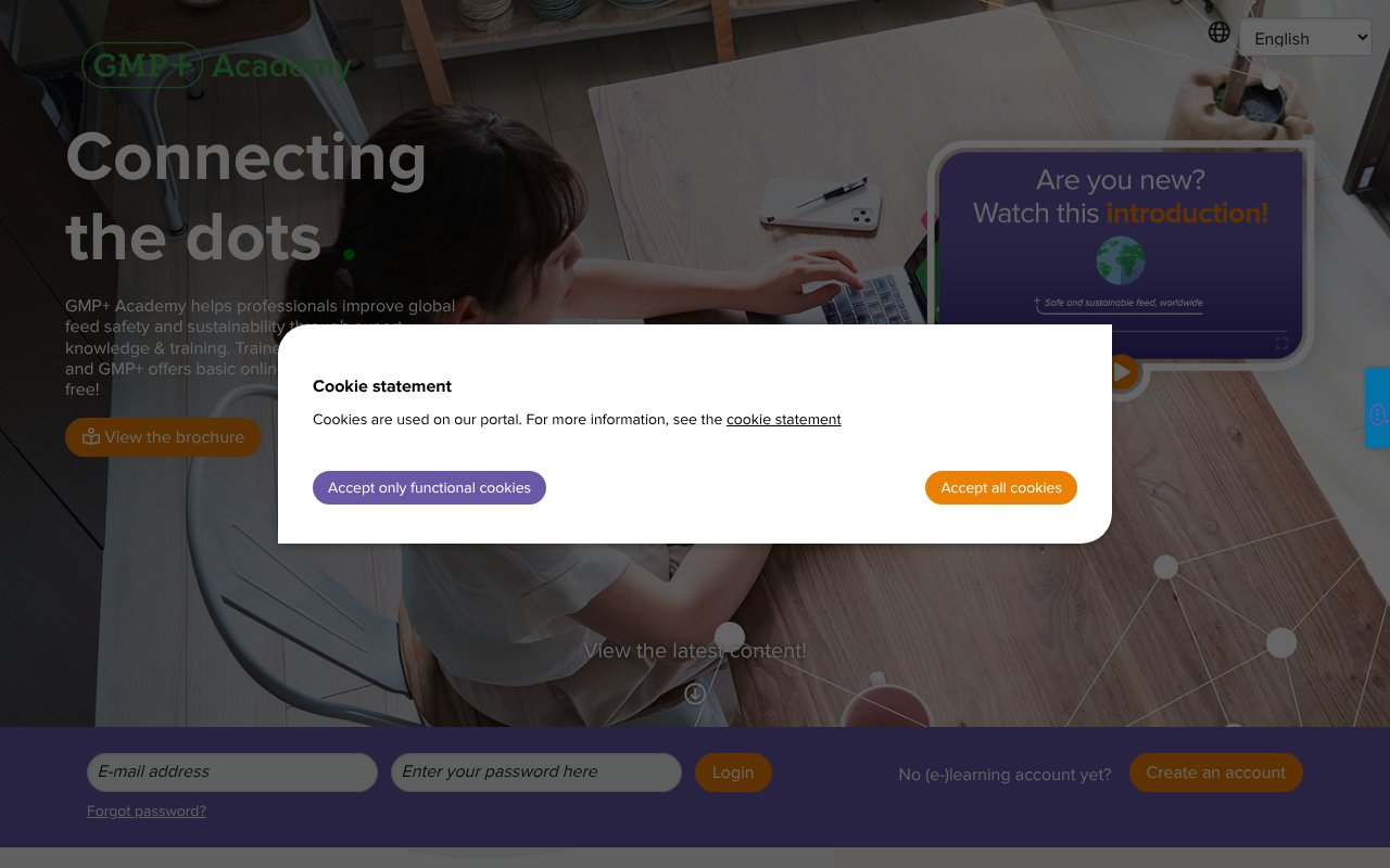 Screenshot of gmpplusacademy.org