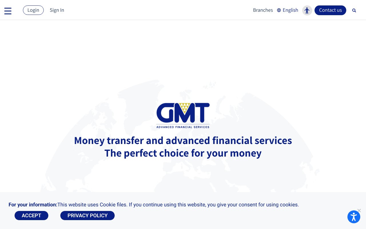 Screenshot of gmtonline.co.il