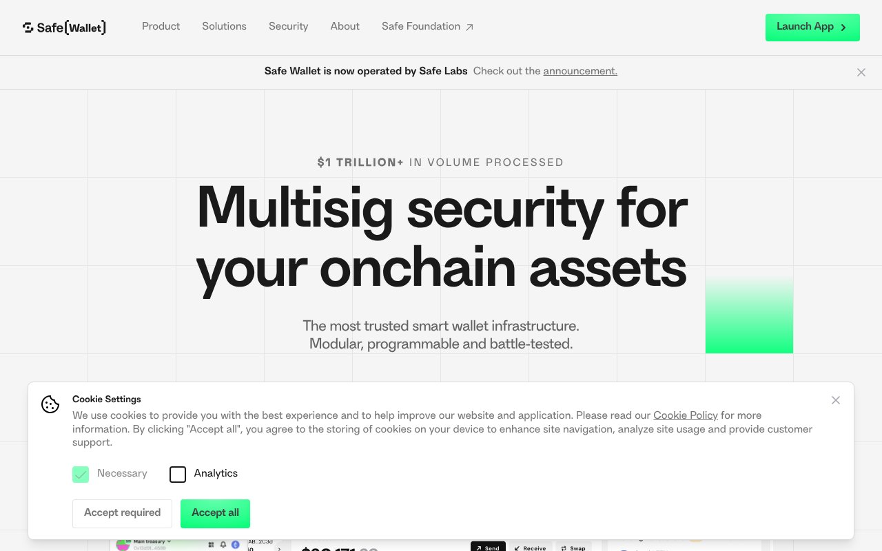 Screenshot of gnosis-safe.io