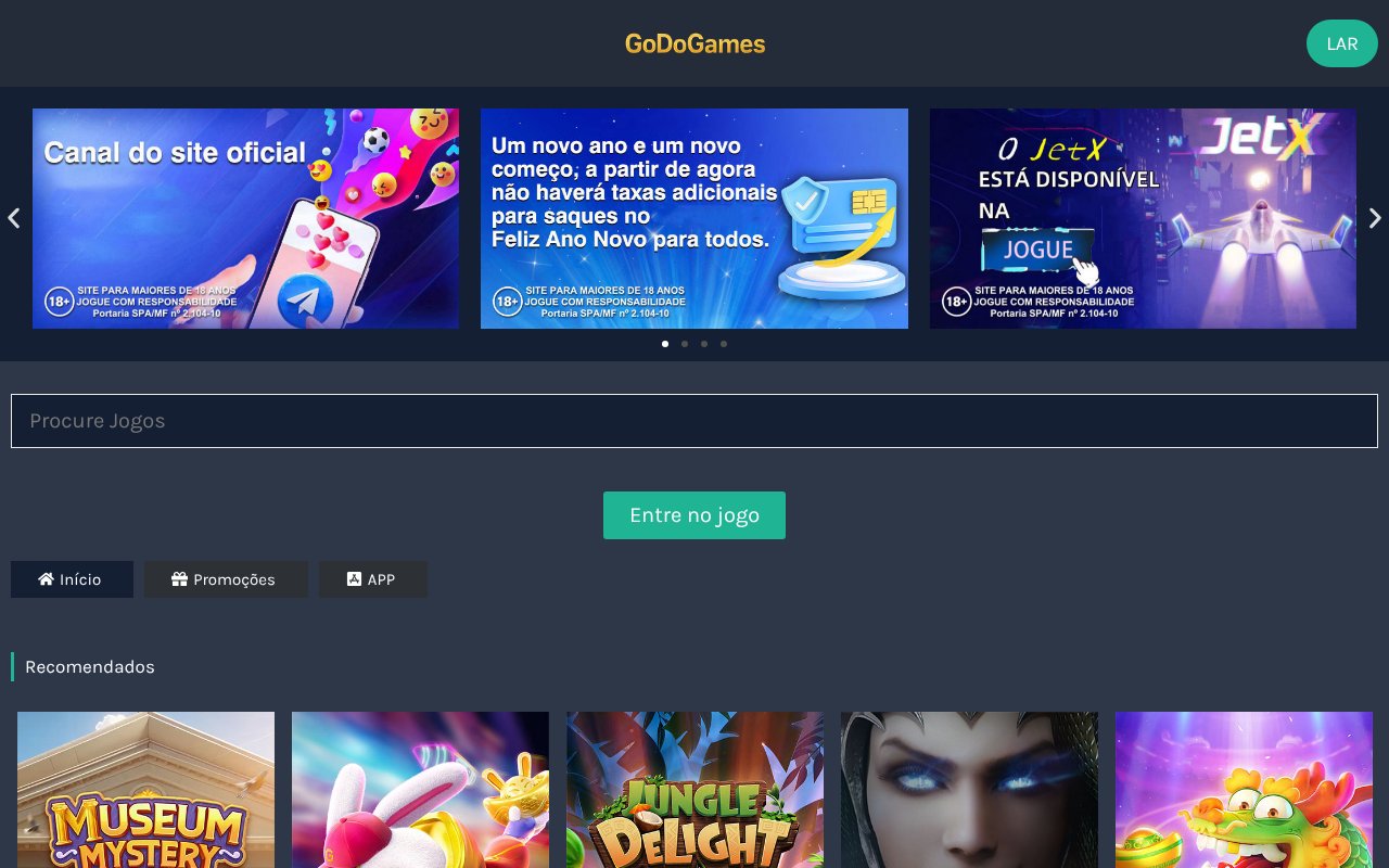 Screenshot of godogames.com