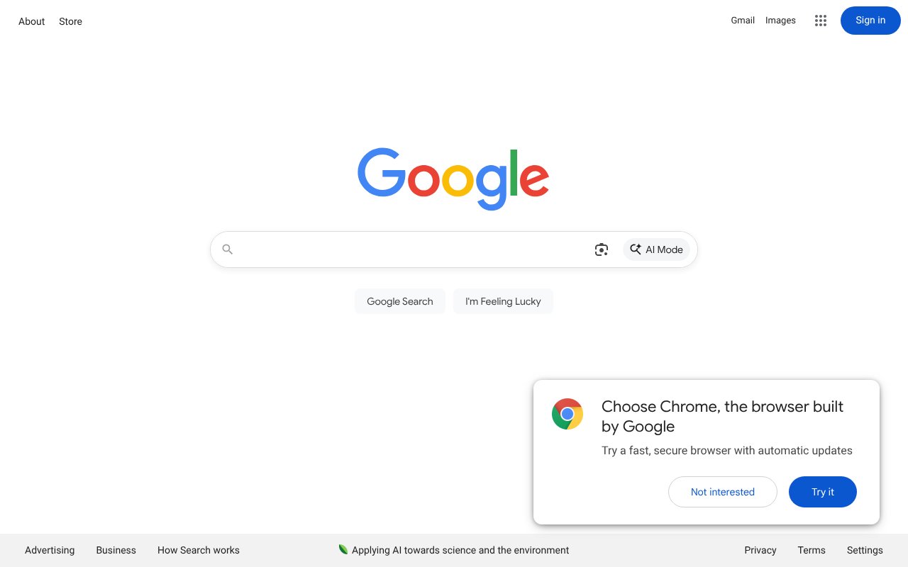 Screenshot of goo.gle