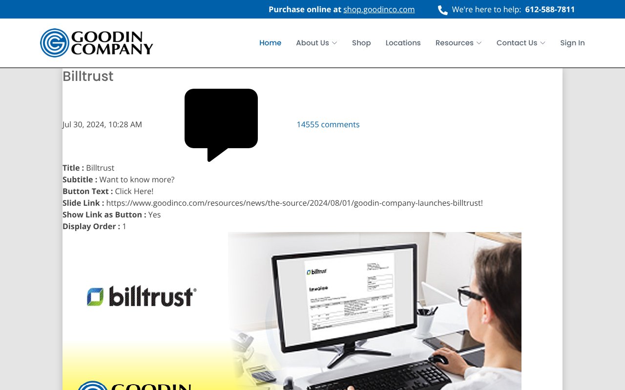 Screenshot of goodinco.com