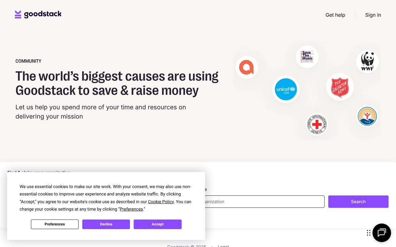 Screenshot of goodstack.io