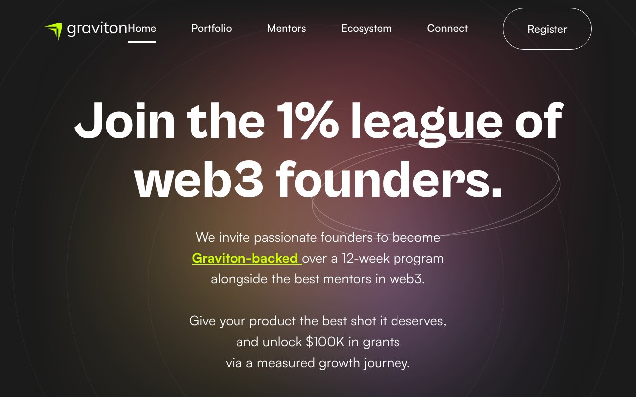 Screenshot of gravitonaccelerator.com