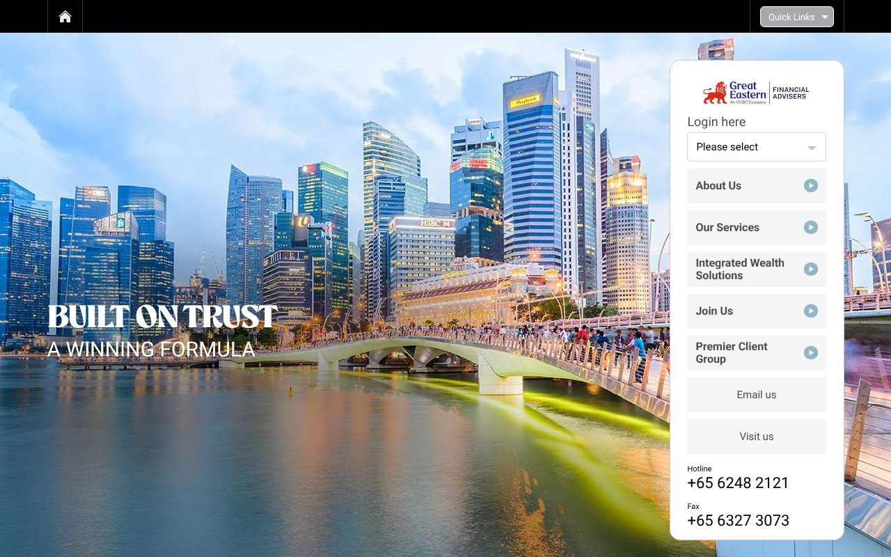 Screenshot of greateasternfa.com.sg