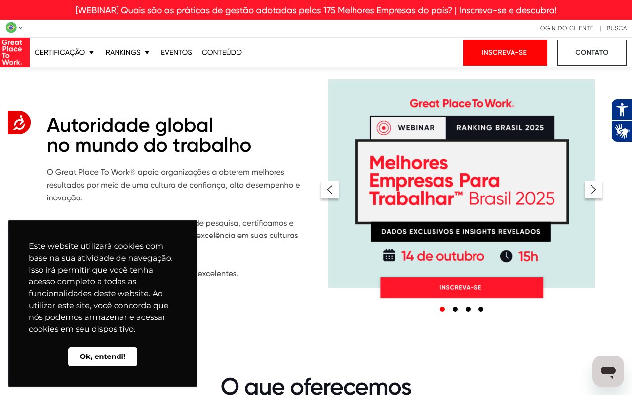 Screenshot of greatplacetowork.com.br