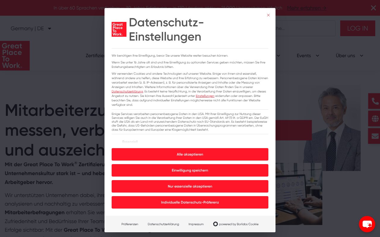 Screenshot of greatplacetowork.de
