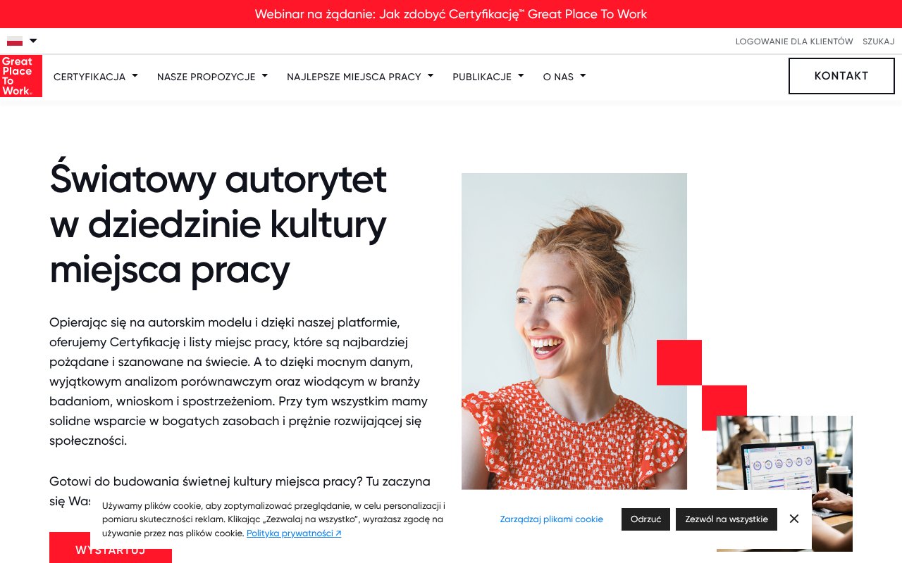Screenshot of greatplacetowork.pl
