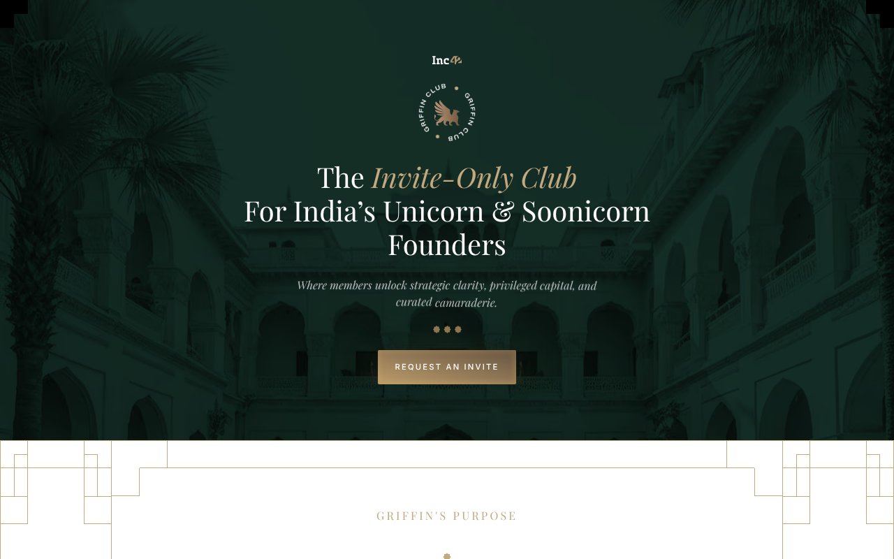 Screenshot of griffin.club