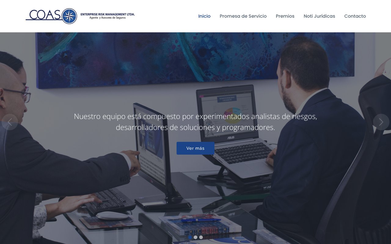 Screenshot of grupocoas.net
