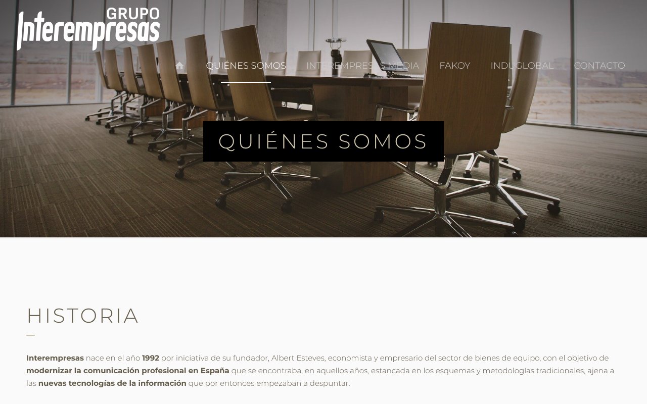 Screenshot of grupointerempresas.com
