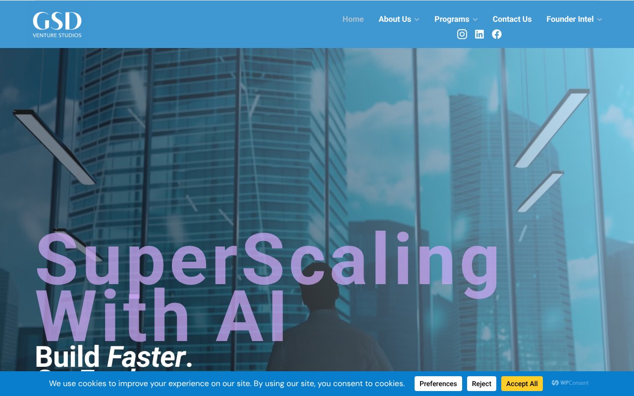 Screenshot of gsdvs.com