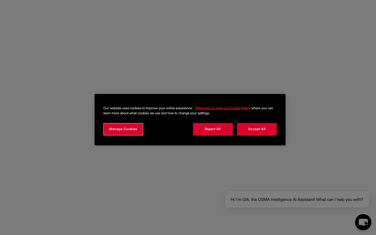 Screenshot of gsmaintelligence.com