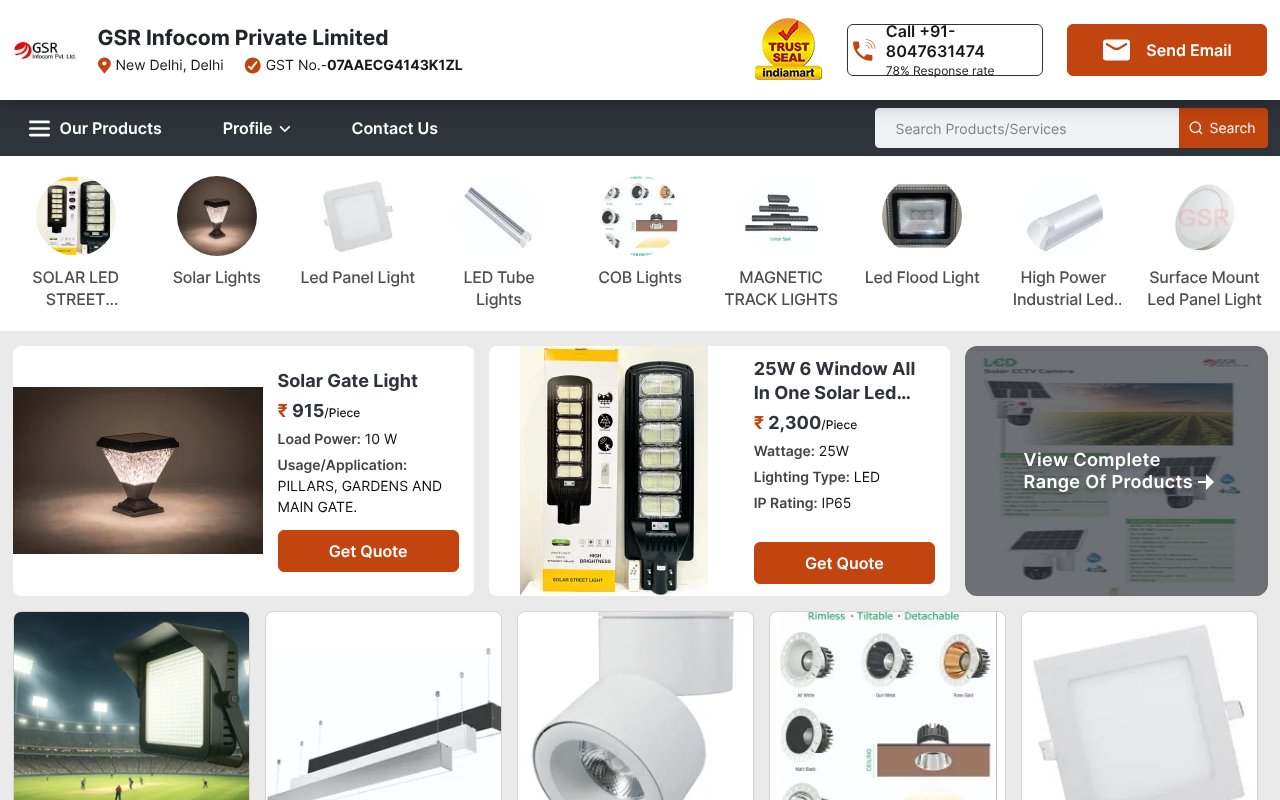 Screenshot of gsrinfocom.com