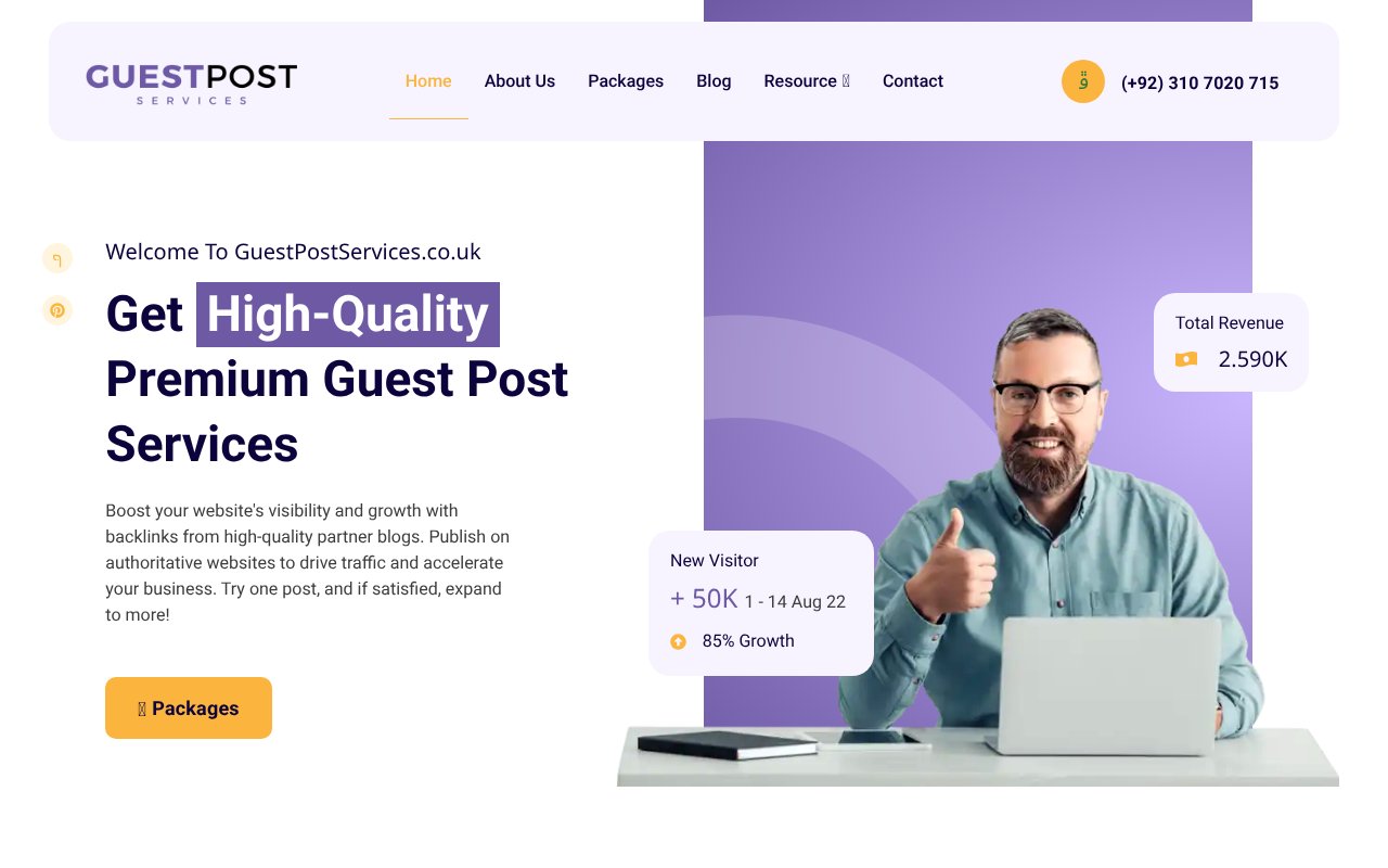 Screenshot of guestpostservices.co.uk